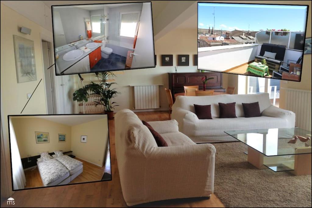 Atico Centro Logrono Vistas Y Garaje Apartment ภายนอก รูปภาพ